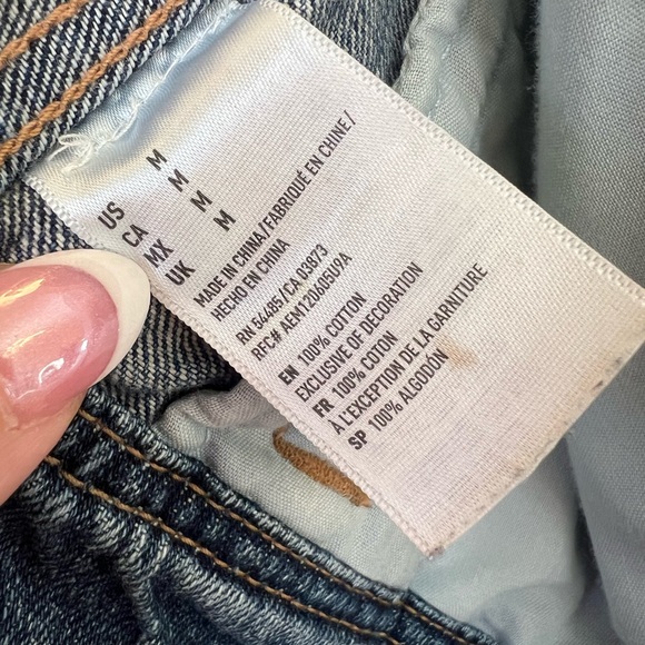 American Eagle Y2K Distressed Denim Vest Medium 2008 - Picture 10 of 11